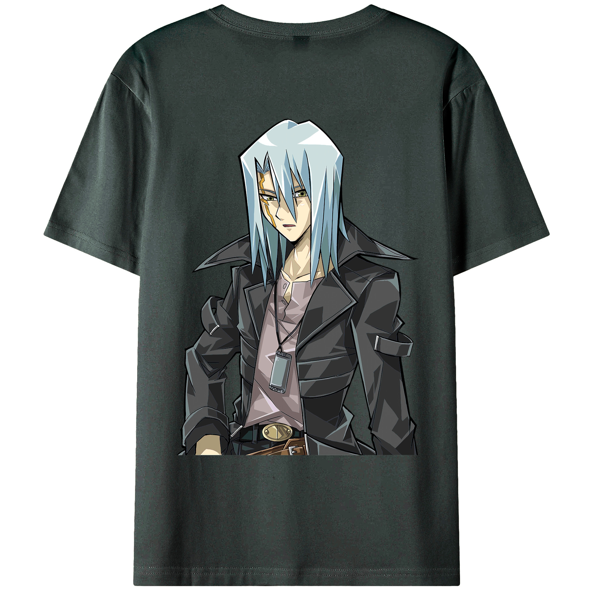 （画像用） 遊☆戯☆王 Yu-Gi-Oh! 綿100％ メンズ半袖Tシャツ（バックプリント） 通気性